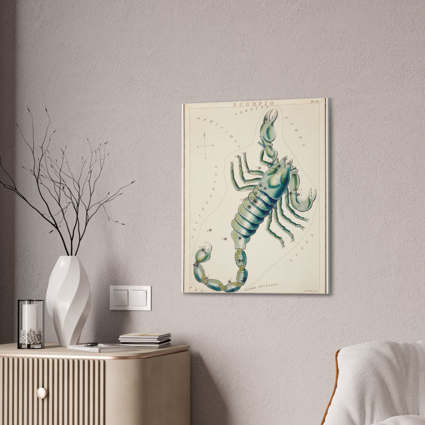 Scorpio canvas art