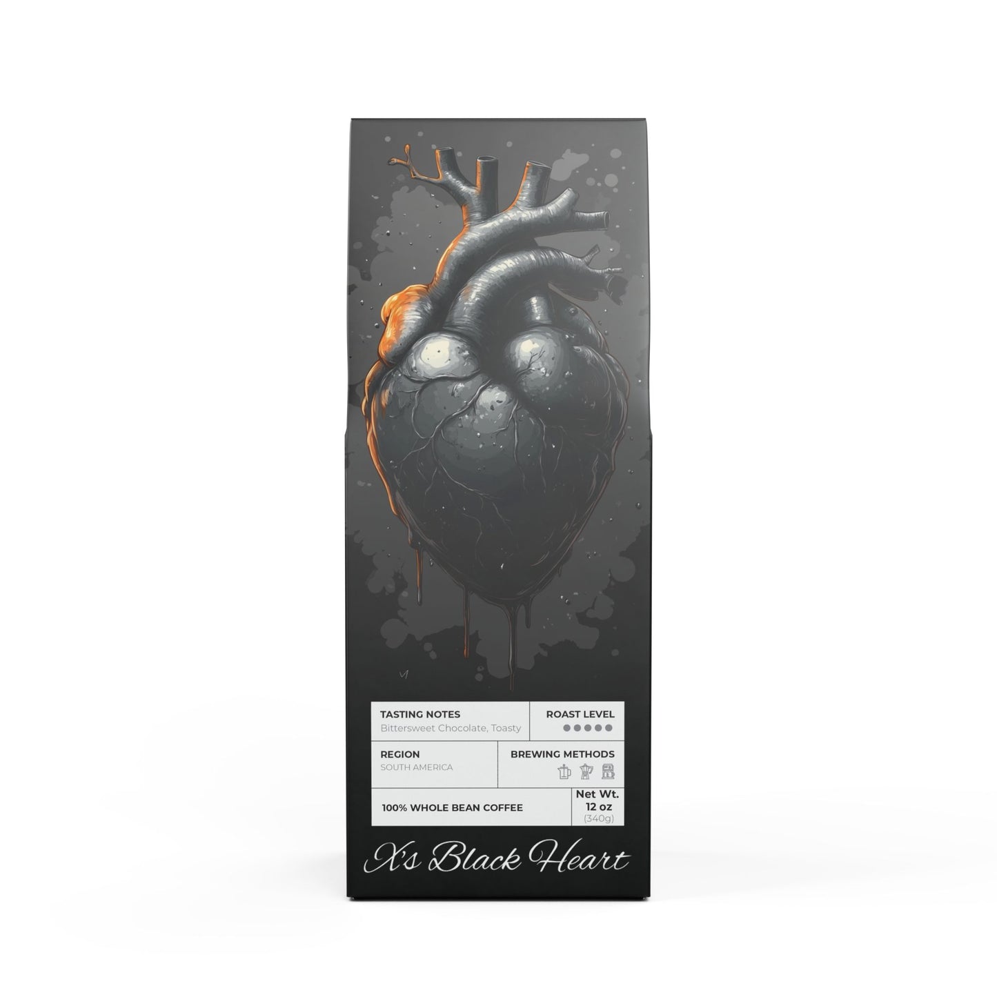 X's Black Heart Coffee (Dark French Roast)