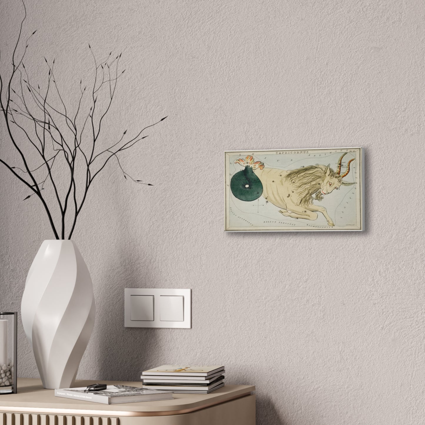 Capricorn Constellation Canvas Print - Zodiac Wall Art for Astrology Lovers