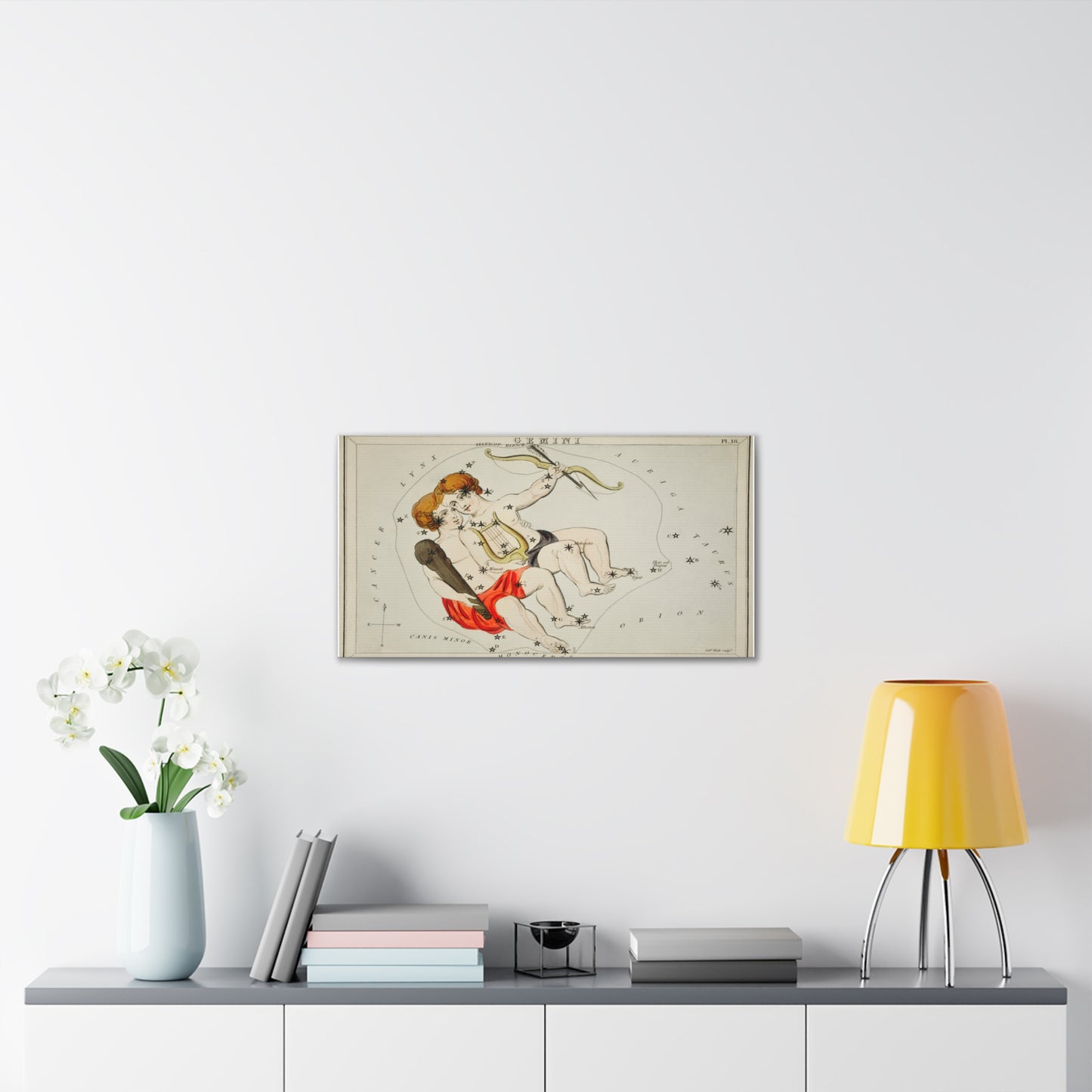 Gemini Constellation Canvas Wall Art
