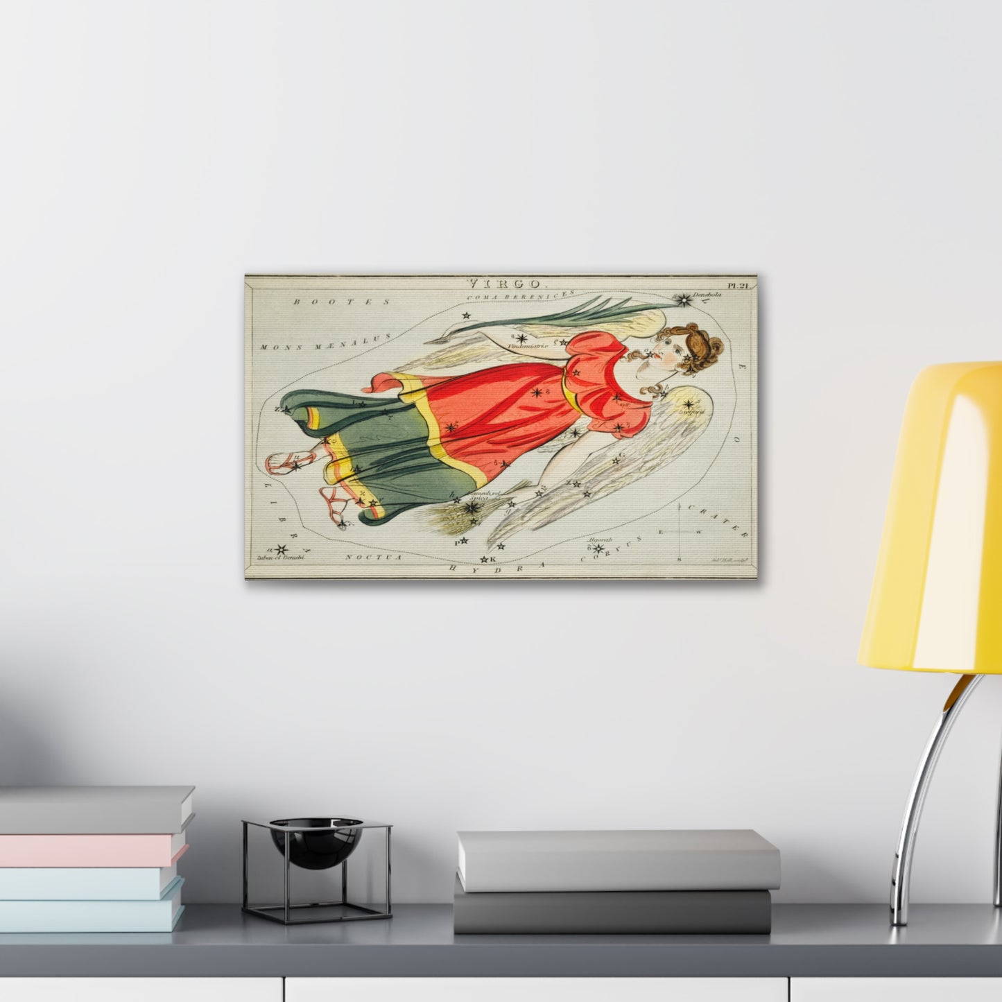 Virgo Astrology canvas wall art 20 x 12