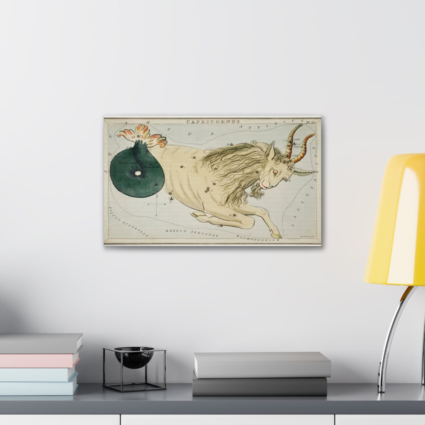 Capricorn Constellation Canvas Print - Zodiac Wall Art for Astrology Lovers