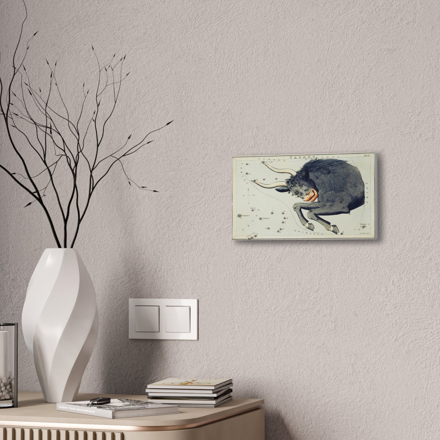 Taurus Zodiac Canvas Print - Astrological Wall Art for Astrology Lovers