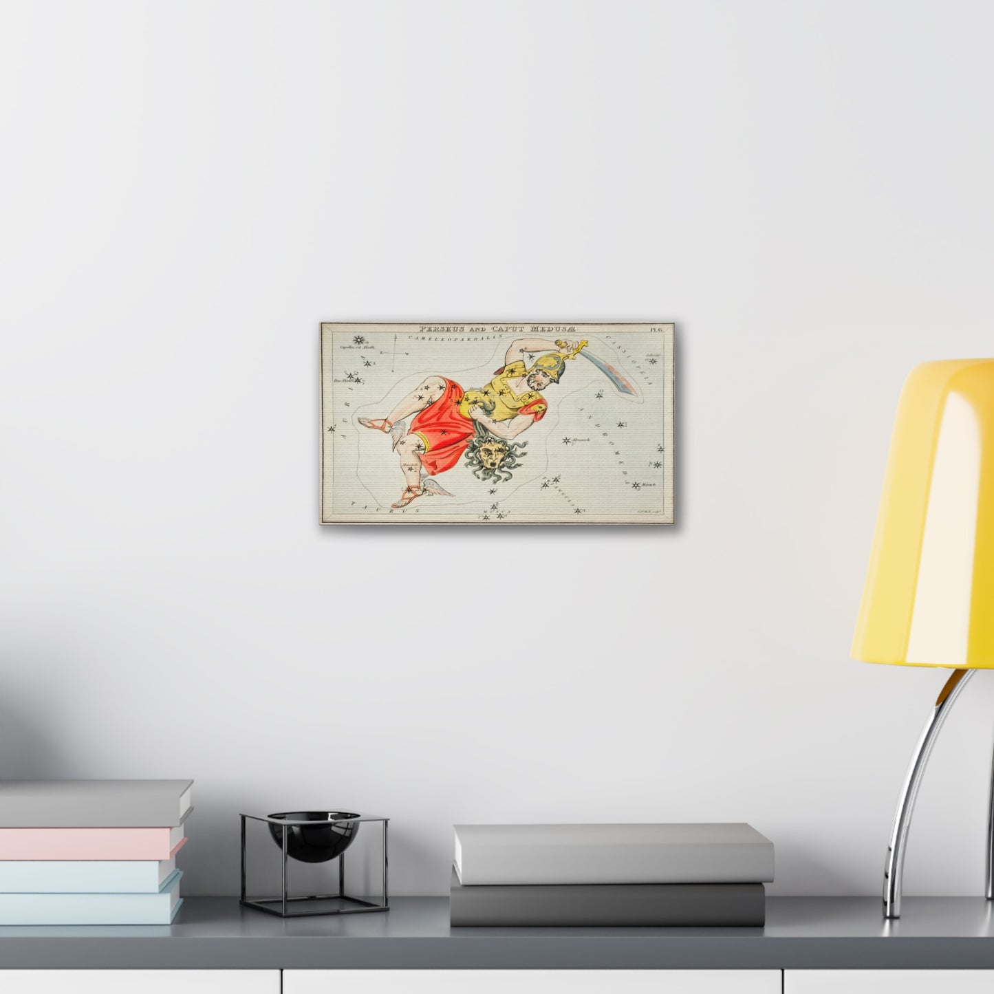 Perseus Constellation Canvas Art - Mythical Hero Wall Decor
