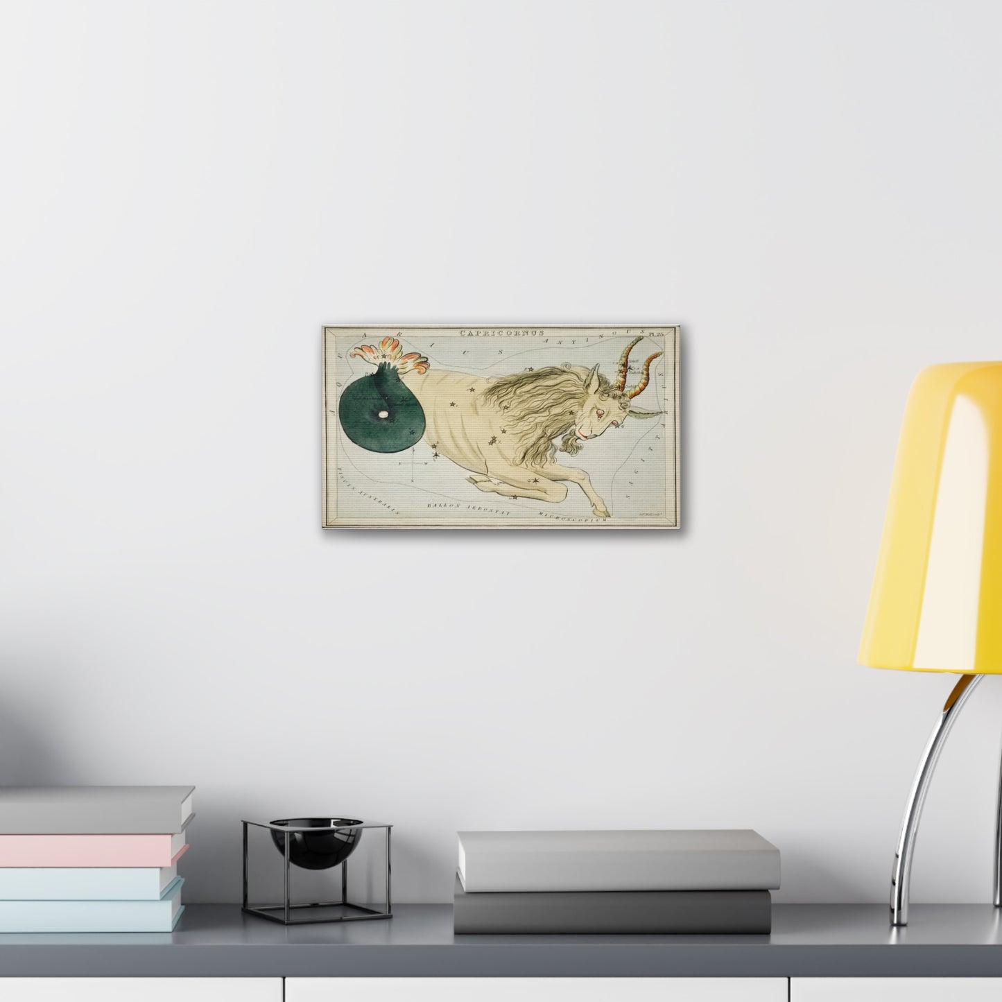 Capricorn Constellation Canvas Print - Zodiac Wall Art for Astrology Lovers