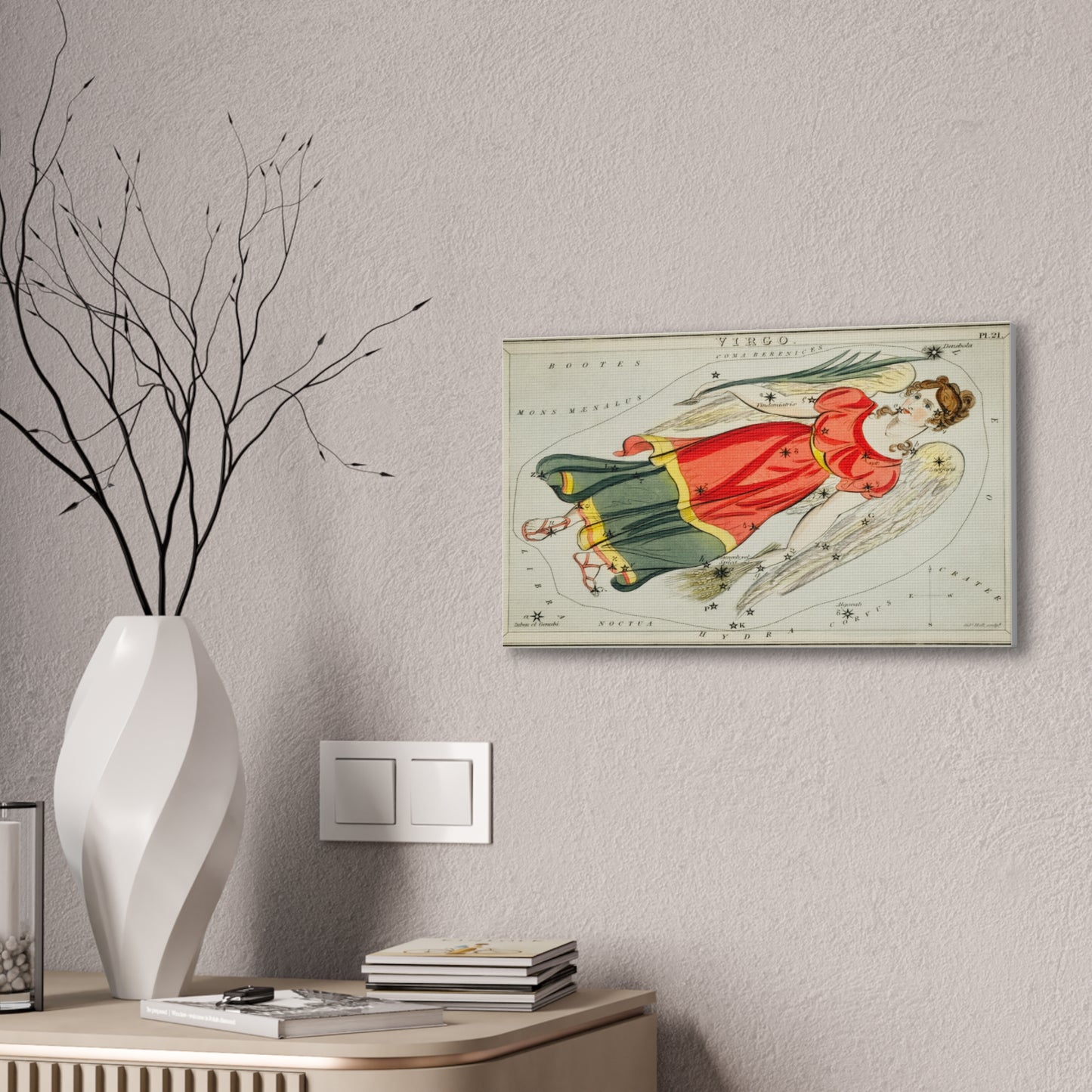 Virgo Astrology canvas wall art 20 x 12